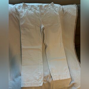 Women's Classic Cream Wide Leg Pants